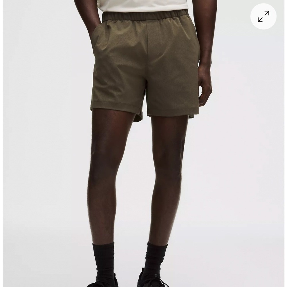 Lululemon ABC WovenAir Pull-On Short Mens S Olive Brown NEW 5in Classic Fit
